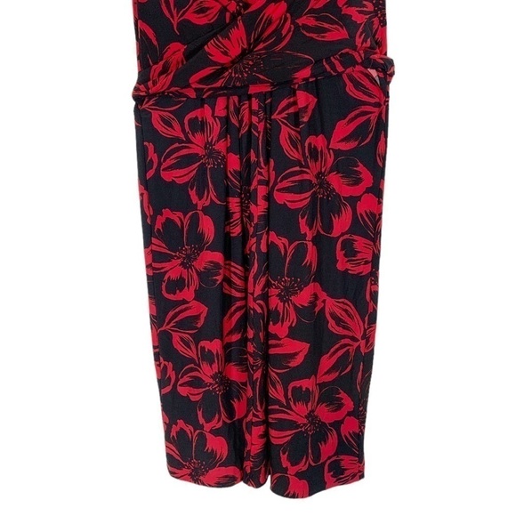 Norma Kamali Jersey Sleeveless V neck Wrap Style Midi Dress Size Medium - Picture 5 of 9